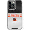 NFL Cincinnati Bengals White Striped iPhone 15 Pro Clear Case